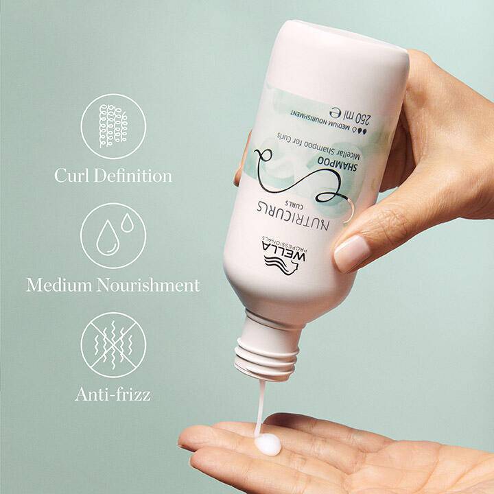 Wella Nutricurls Curls Micellar Shampoo for Curls 250ml - Australian Salon Discounters