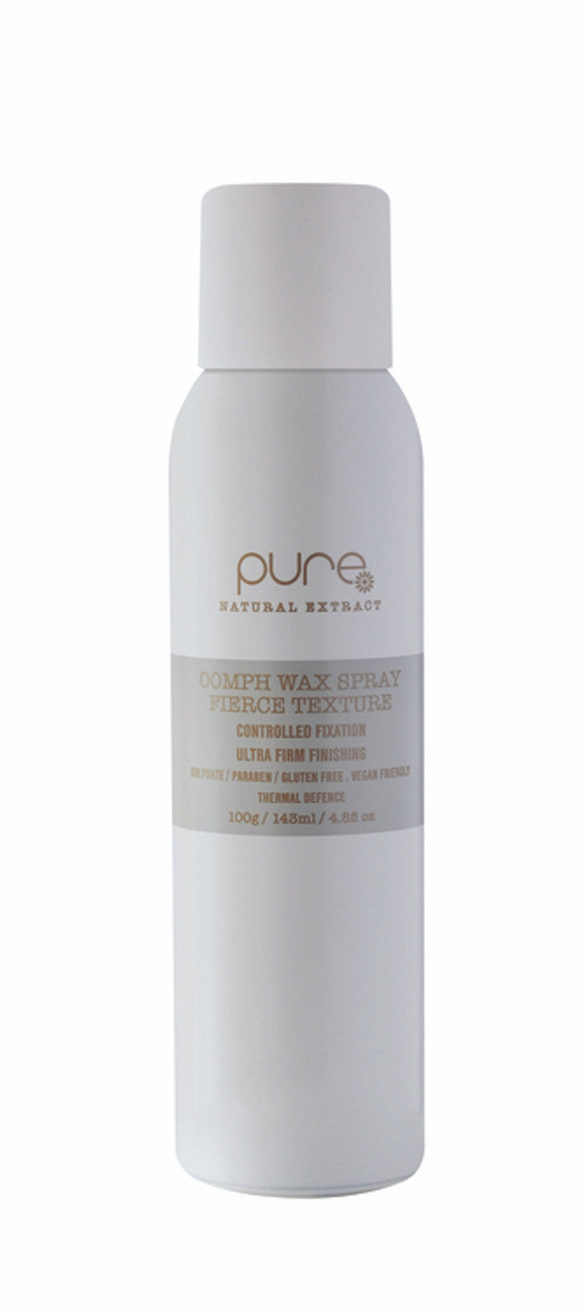 Pure Oomph Wax Spray 100g / 143ml Controlled Fixation Fierce Texture firm Finish - On Line Hair Depot