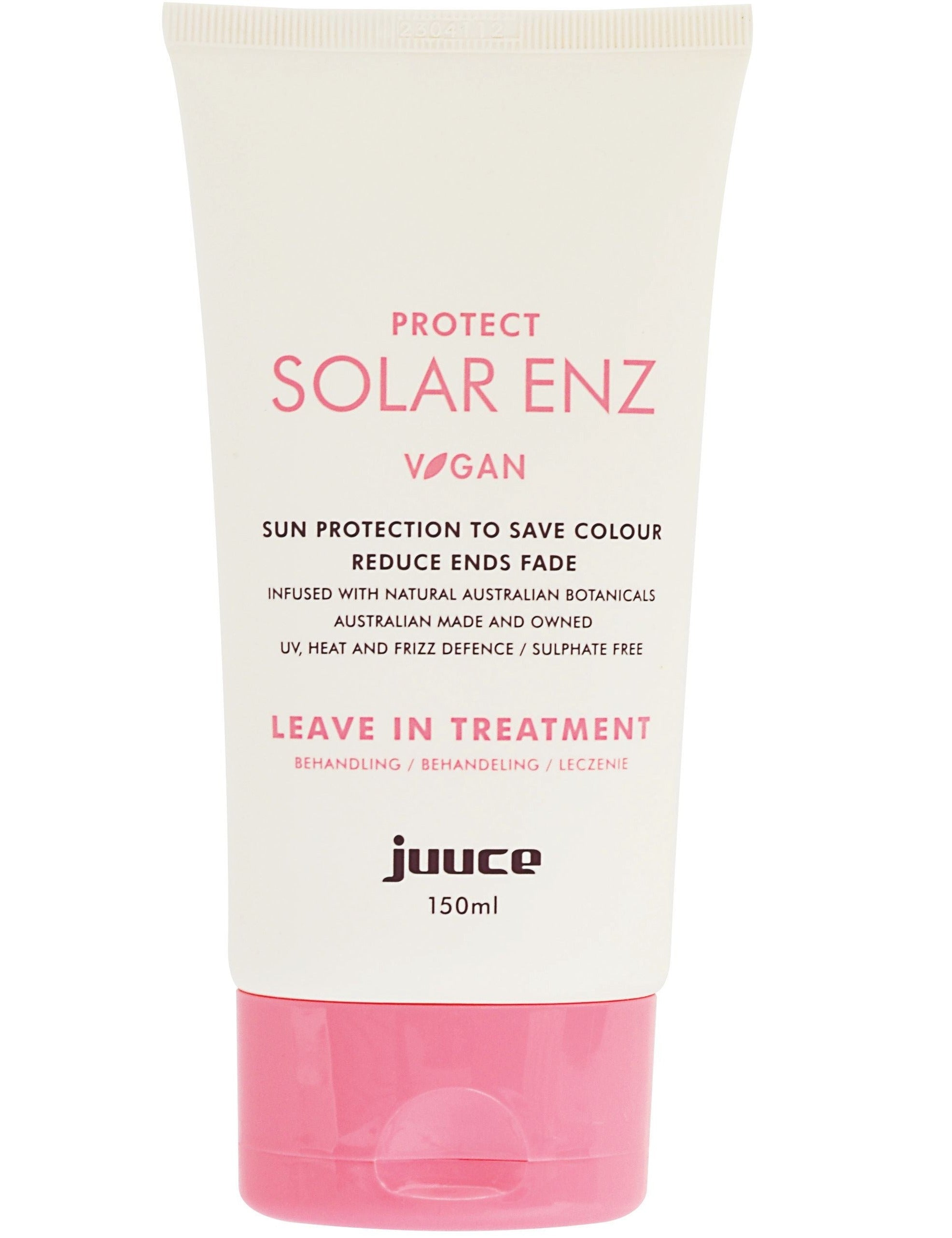 Juuce Solar Enz Sun Protect 150 ml Save Colour Shine Fade 145 ml - On Line Hair Depot