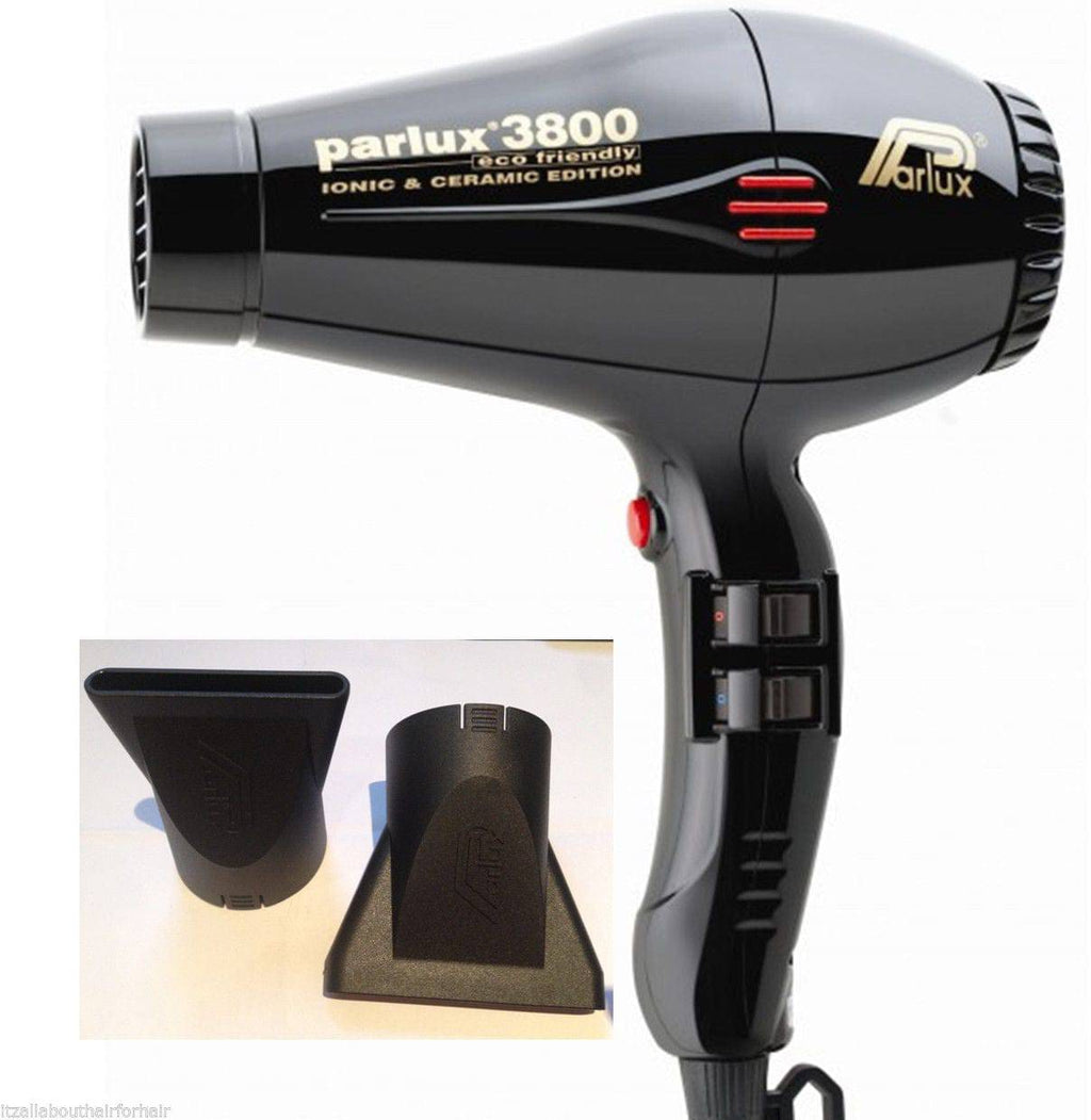 Parlux 3800 Ceramic & Ionic Hair Dryer 2100W - Black - On Line Hair Depot