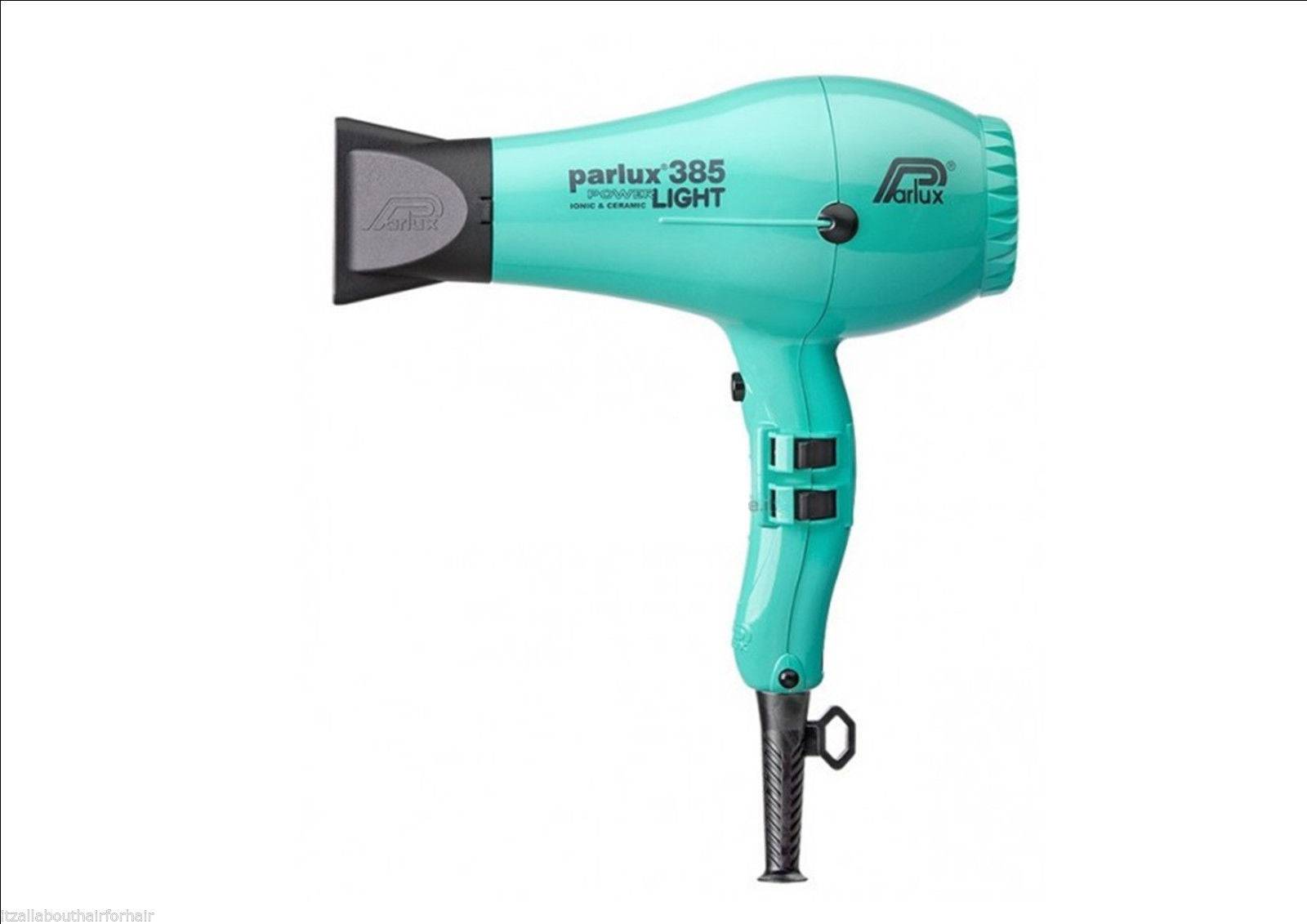 Parlux 385 Power Light Ceramic & Ionic Hair Dryer 2150W Aqua Blue - On Line Hair Depot