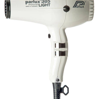 Parlux 385 Power Light Ceramic & Ionic Hair Dryer 2150W White - On Line Hair Depot