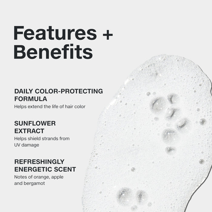 Preserve that gorgeous hair colour with Color Protect Shampoo from Paul Mitchell. Safe enough to use every day, this gentle cleanser protects colour-treated hair while hydrating, strengthening and boosting shine. Plant extracts help shield harmful UVA and UVB rays while special conditioners keep every strand moisturised.&nbsp;