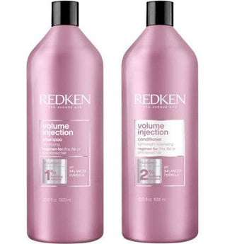 Redken Volume Injection 1lt Duo for fine or flat hair in need of volume or lift - On Line Hair Depot