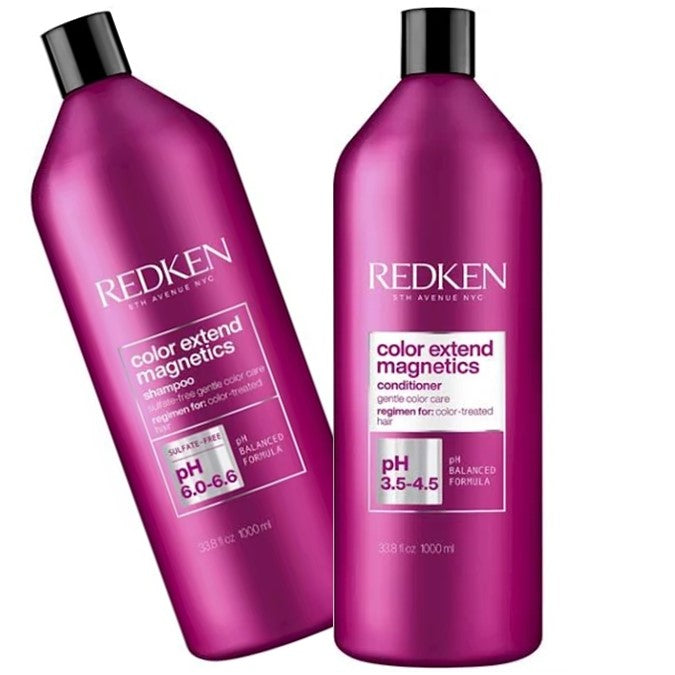 Redken Color Extend Magnetics 1lt Colour Shampoo & Conditioner DUO Treated Hair