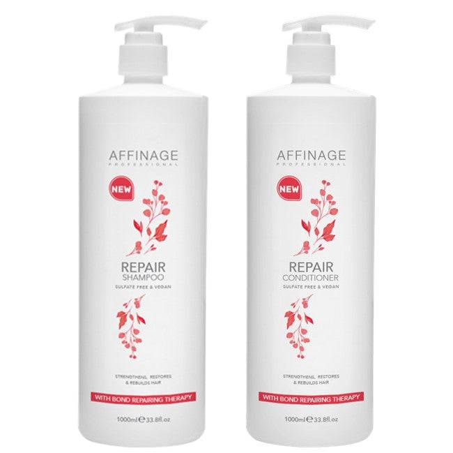 Affinage Professional Repair Shampoo & Conditioner 1lt Duo Bond Repair Therapy - Australian Salon Discounters