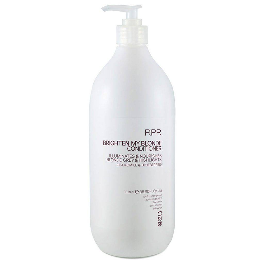 rpr brighten my blonde conditioner 1lt Nourishes Blonde Grey & Highlights - On Line Hair Depot