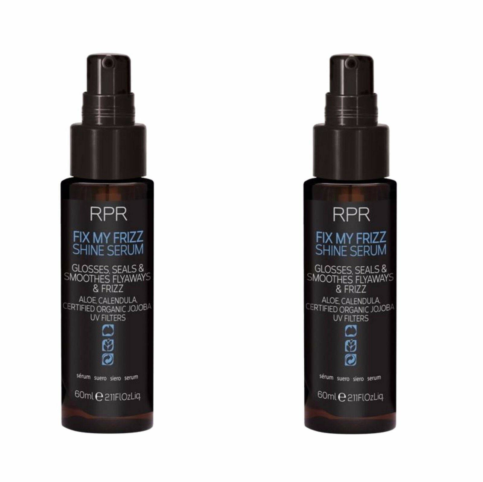 RPR Fix My Frizz Shine Serum Duo glosses. Seals & Smoothes Flyaways & Frizz - On Line Hair Depot