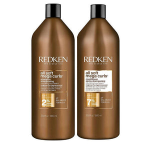 Redken All Soft MEGA Curls Shampoo & Conditioner 1 Litre DUO Nourishment for Dry Hair