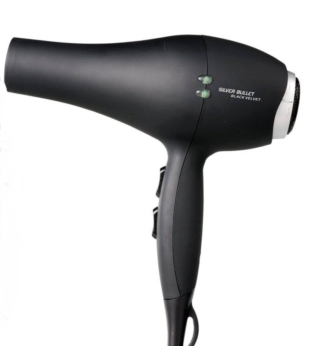 Silver Bullet Black Velvet Hair Dryer with Diffuser - On Line Hair Depot