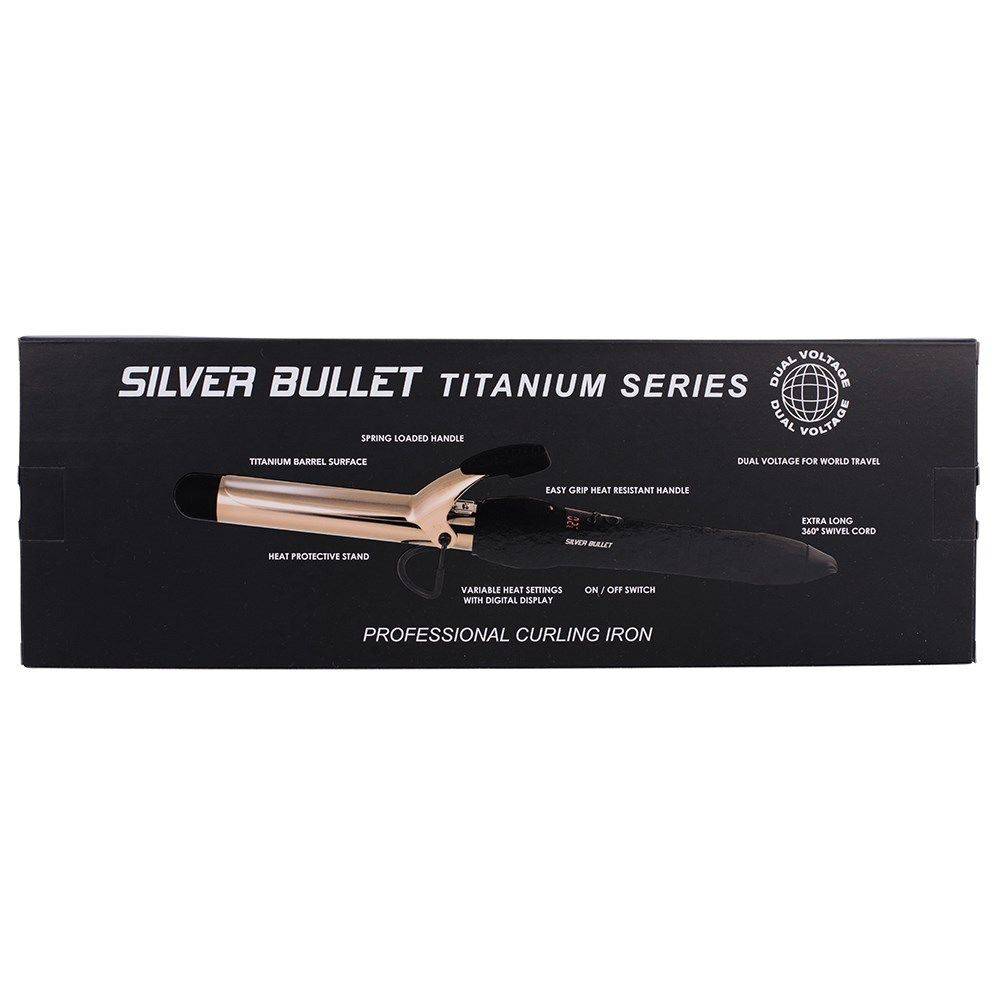 Silver Bullet Fastlane Titanium Rose Gold 25mm Curling Iron - On Line Hair Depot