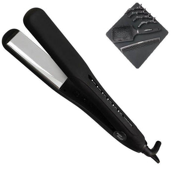 Silver Bullet Keratin 230 Titanium Silver 38mm Wide Plates Hair Straightener - On Line Hair Depot