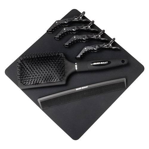 Silver Bullet Keratin 230 Titanium Silver 38mm Wide Plates Hair Straightener - On Line Hair Depot