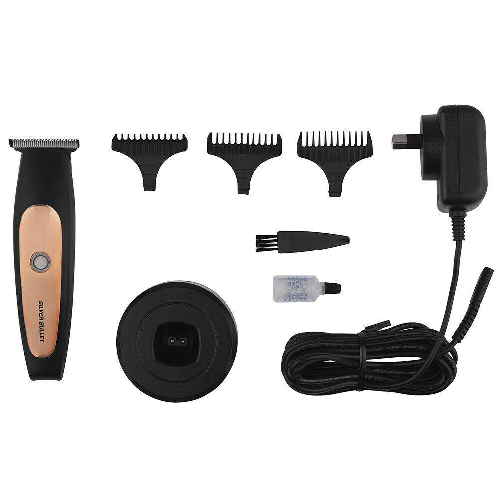 Silver Bullet Mini Blaze Proffesional Trimmer Rose Gold Cordless 2 hr Charge - On Line Hair Depot