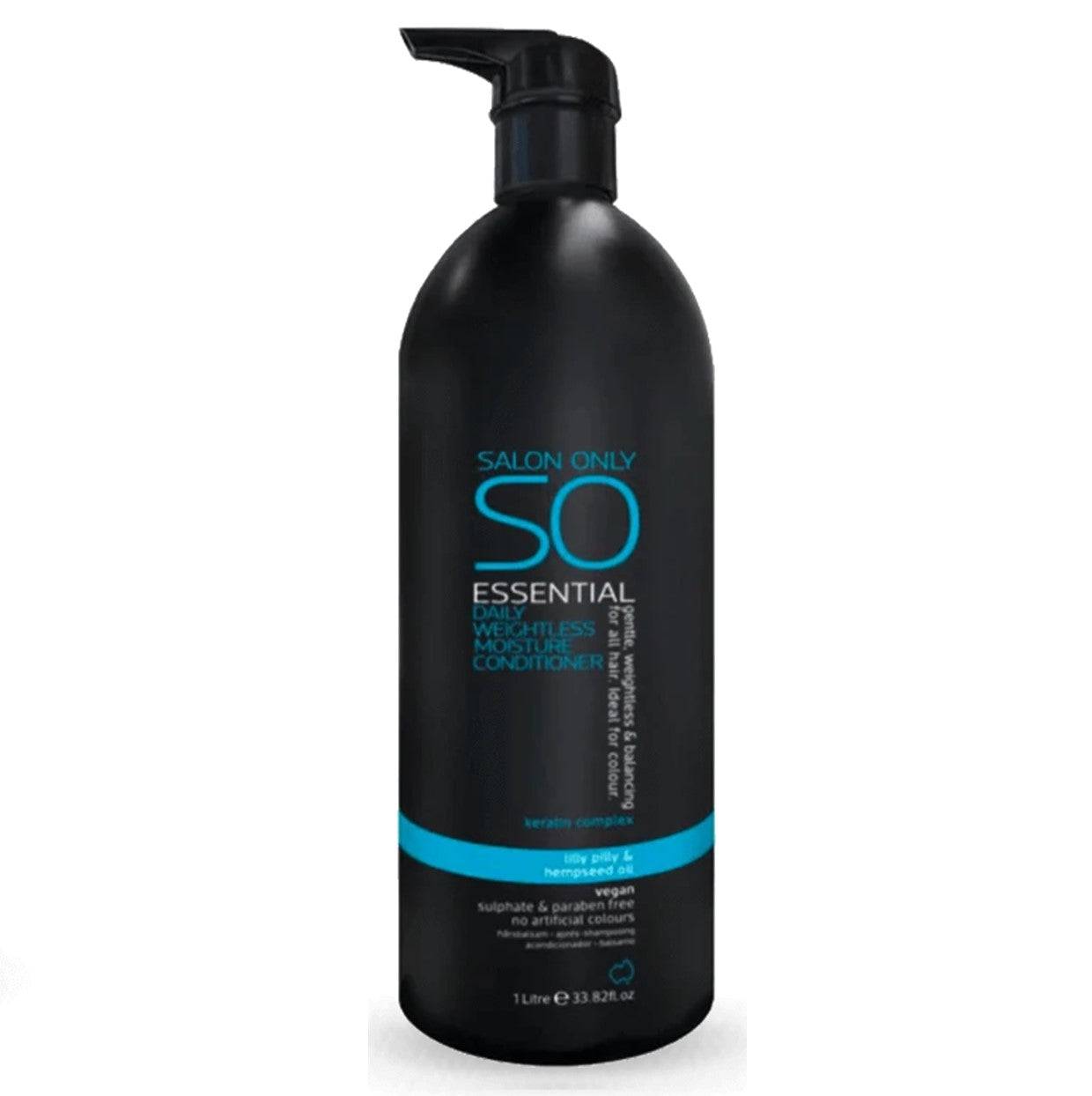 SO Essential Daily Moisturising, Gentle Weightless & Balancing Conditioner 1lt - On Line Hair Depot