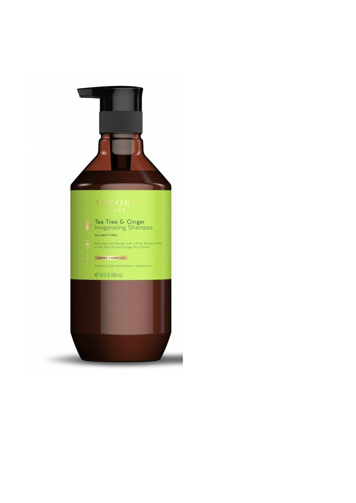 Theorie Tea Tree and Ginger Invigorating shampoo 400 ml - On Line Hair Depot