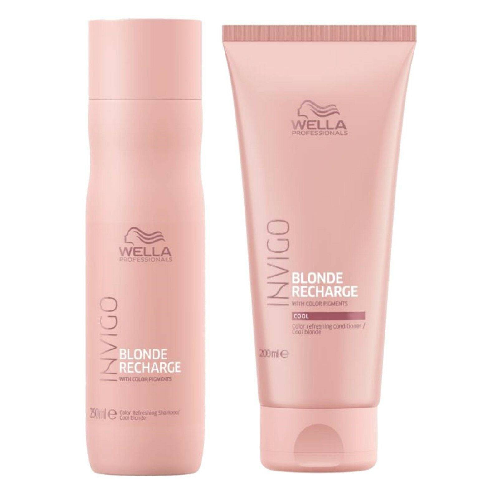 Wella Professionals Invigo Blonde Recharge Cool Blonde Refreshing Shampoo Conditioner Duo - Australian Salon Discounters