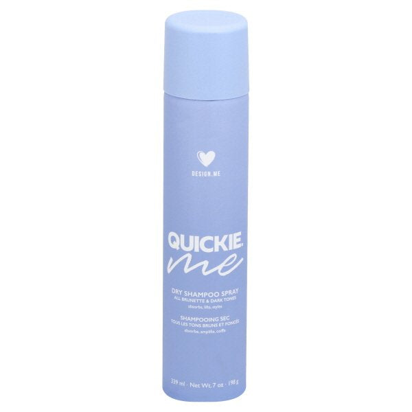 DesignME Quickie Me Dry Shampoo Spray Brunette Dark Tones 339 ml - On Line Hair Depot
