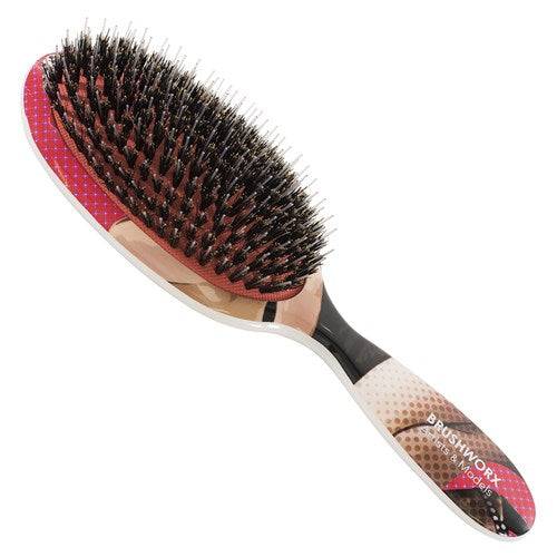 Brushworx Artists and Models Oval Cushion Hair Brush - Miss Be Bop - Australian Salon Discounters