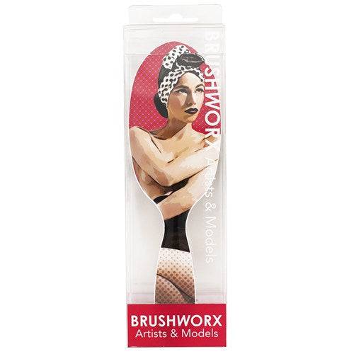 Brushworx Artists and Models Oval Cushion Hair Brush - Miss Be Bop - Australian Salon Discounters