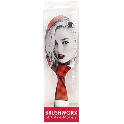 Brushworx Artists and Models Oval Cushion Hair Brush - Big Red - Australian Salon Discounters