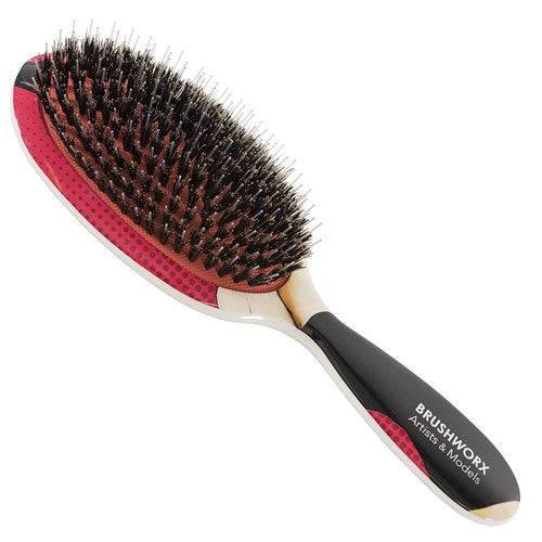 Brushworx Artists and Models Oval Cushion Hair Brush - Bunny Boo - On Line Hair Depot