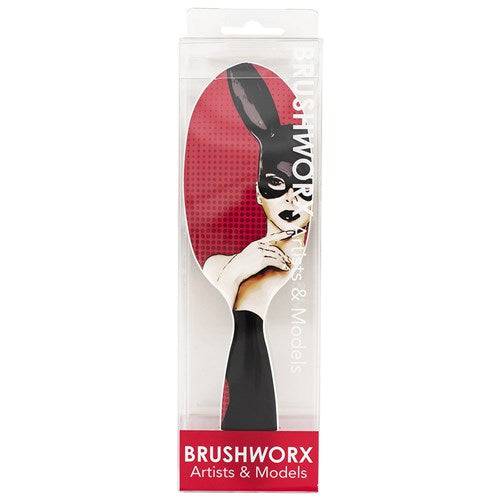 Brushworx Artists and Models Oval Cushion Hair Brush - Bunny Boo - Australian Salon Discounters