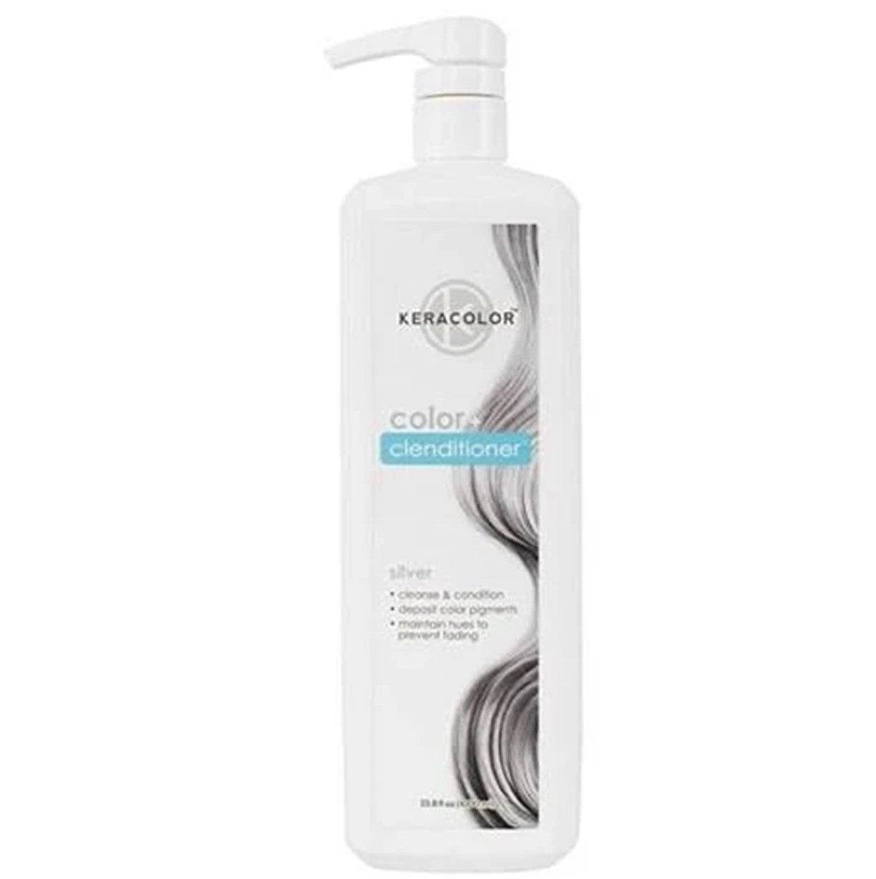 Keracolor Color Clenditioner Colour Shampoo Silver 1000ml - Australian Salon Discounters