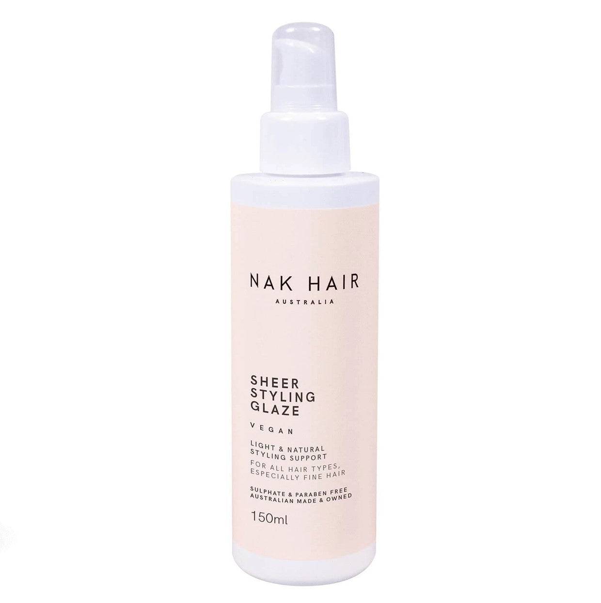 Nak Sheer Styling Glaze 150ml - On Line Hair Depot