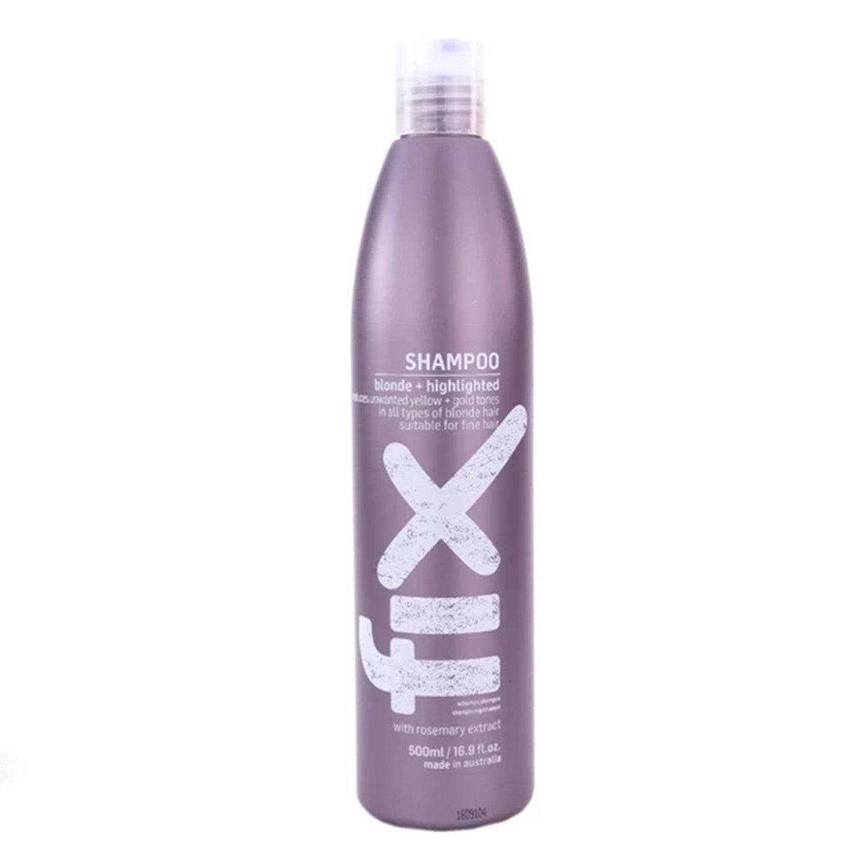 Fix By Juuce Blonde and Highlighted Shampoo 500ml - Australian Salon Discounters