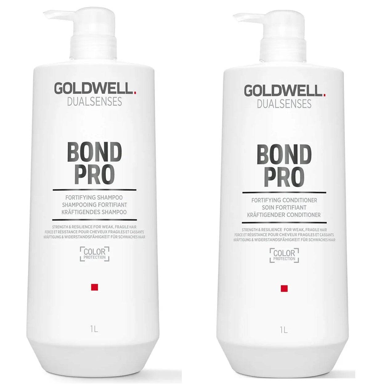 GOLDWELL Bond Pro Fortifying Shampoo & Conditioner  Duo 1000 ml Each - Australian Salon Discounters