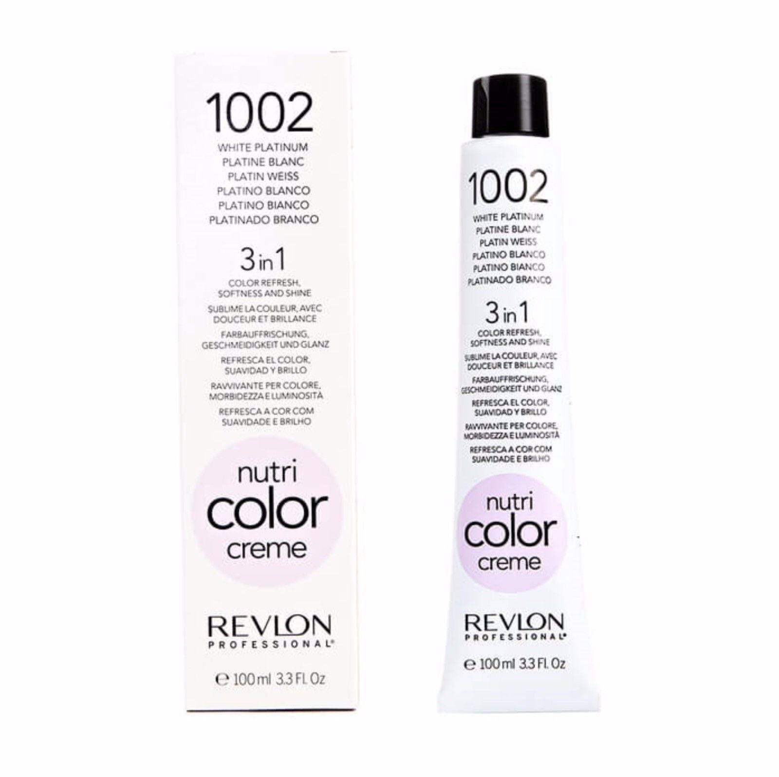 REVLON NUTRI CREME COLOR 100ml  WHITE PLATINUM  1002 - Australian Salon Discounters