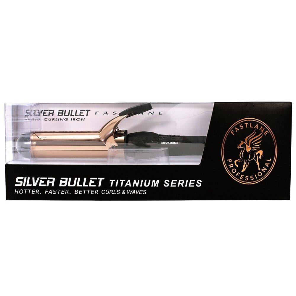 Silver Bullet Fastlane Titanium Rose Gold 38mm Curling Iron - On Line Hair Depot