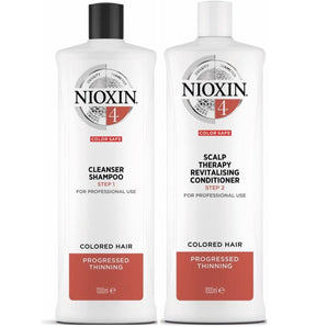 Nioxin Professional System 4 Cleanser Shampoo and Scalp Revitalizing Conditioner - On Line Hair Depot
