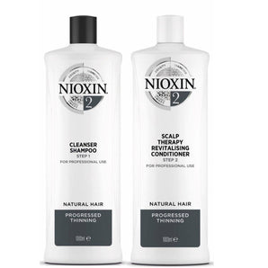 Nioxin Professional System 2 Cleanser Shampoo and Scalp Revitalizing Conditioner - On Line Hair Depot