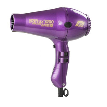 Parlux 3200 Ionic + Ceramic Compact Hair Dryer - Purple 2 year Warranty  W510g - Australian Salon Discounters
