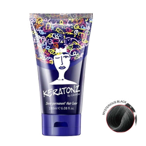 Keratonz Semi Permanent Color by Colornow 180 ml Mysterious Black - On Line Hair Depot