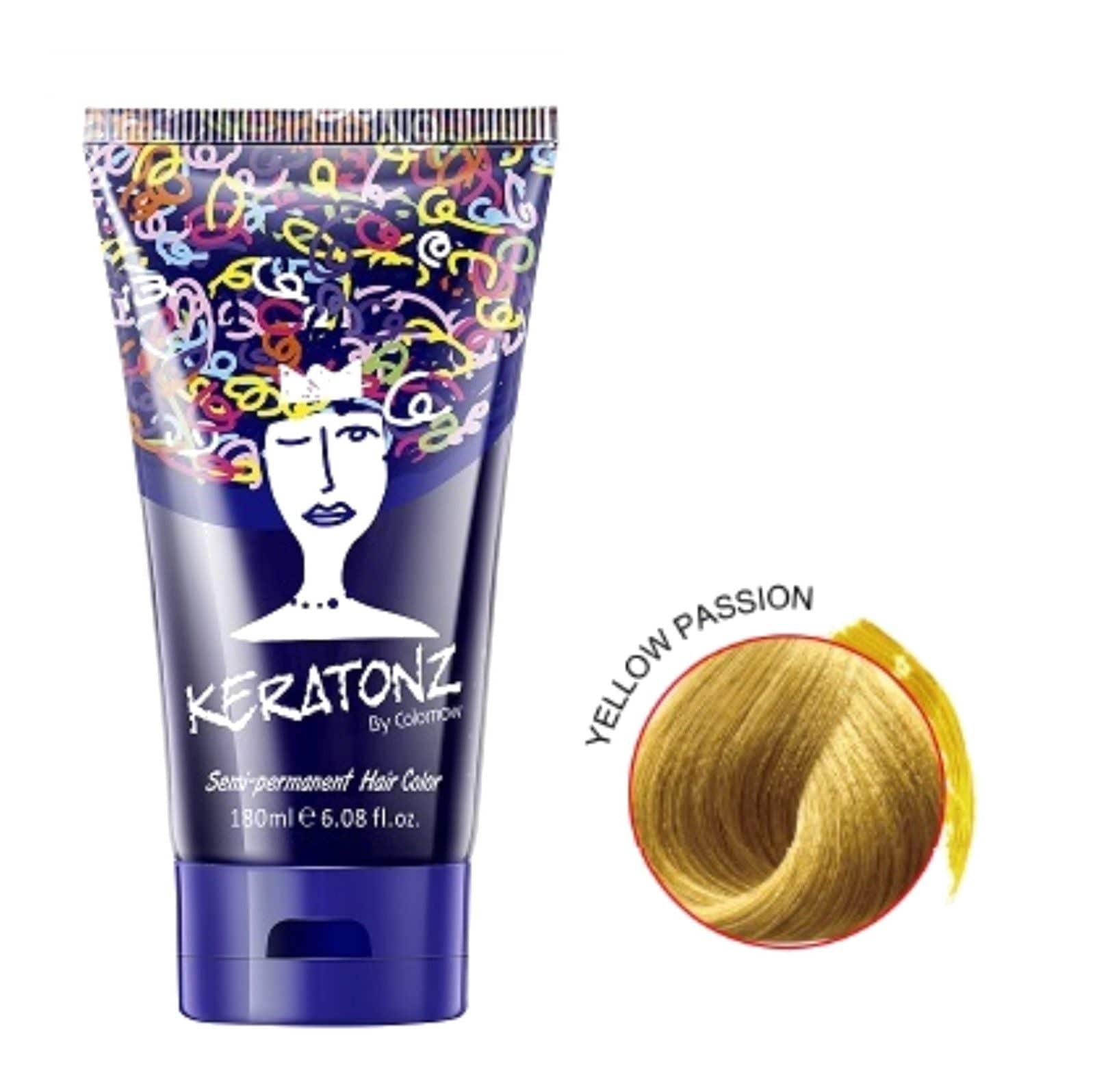 Keratonz Semi Permanent Color by Colornow 180ml Yellow Passion - On Line Hair Depot