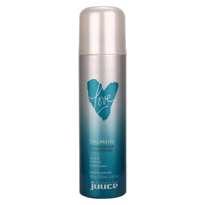Juuce Love Teal Pastel Dusting Colour Texture Spray 100g Spray in Wash Out - On Line Hair Depot