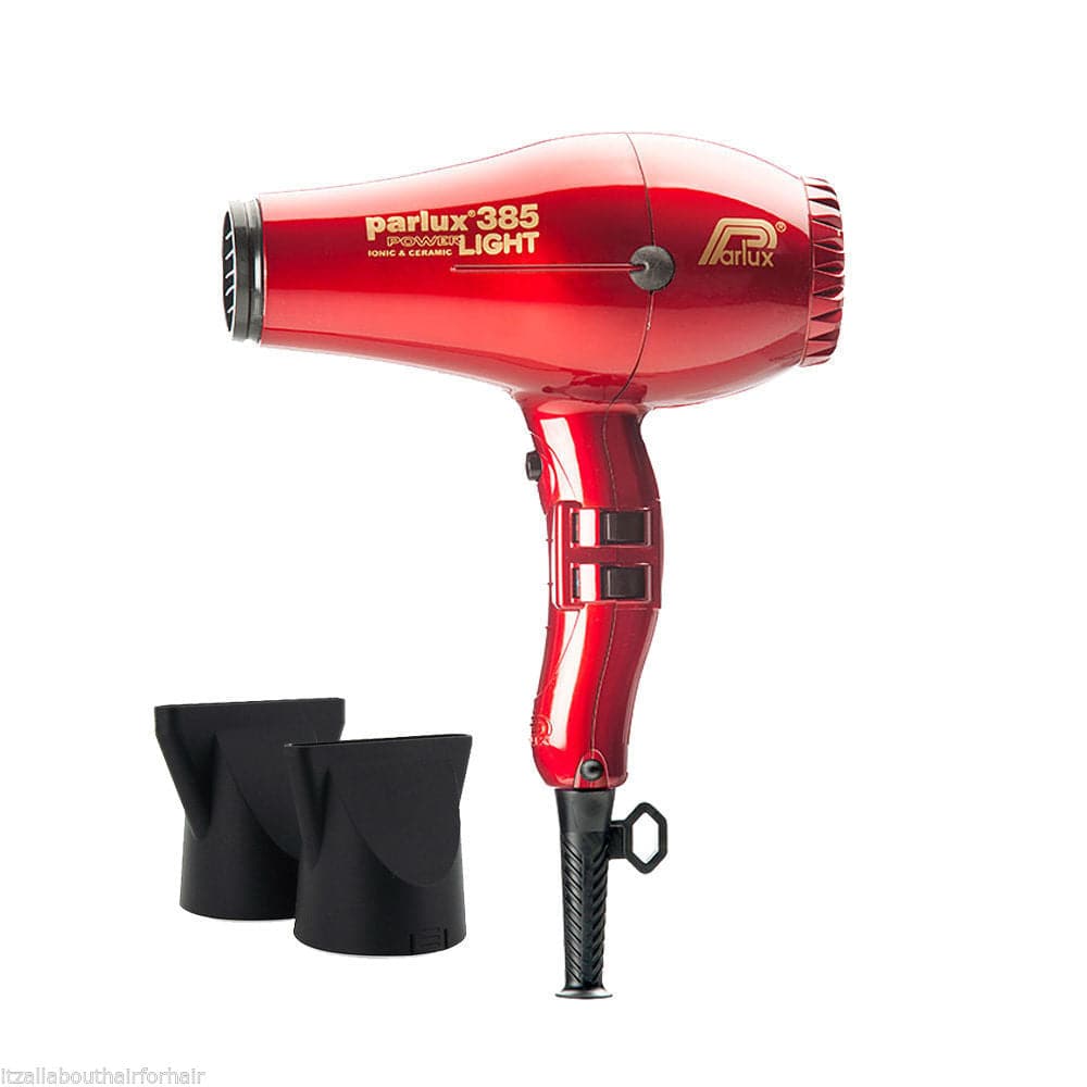 Parlux 385 LIGHT Hair Dryer Ceramic & Ionic Super Compact Red - Australian Salon Discounters