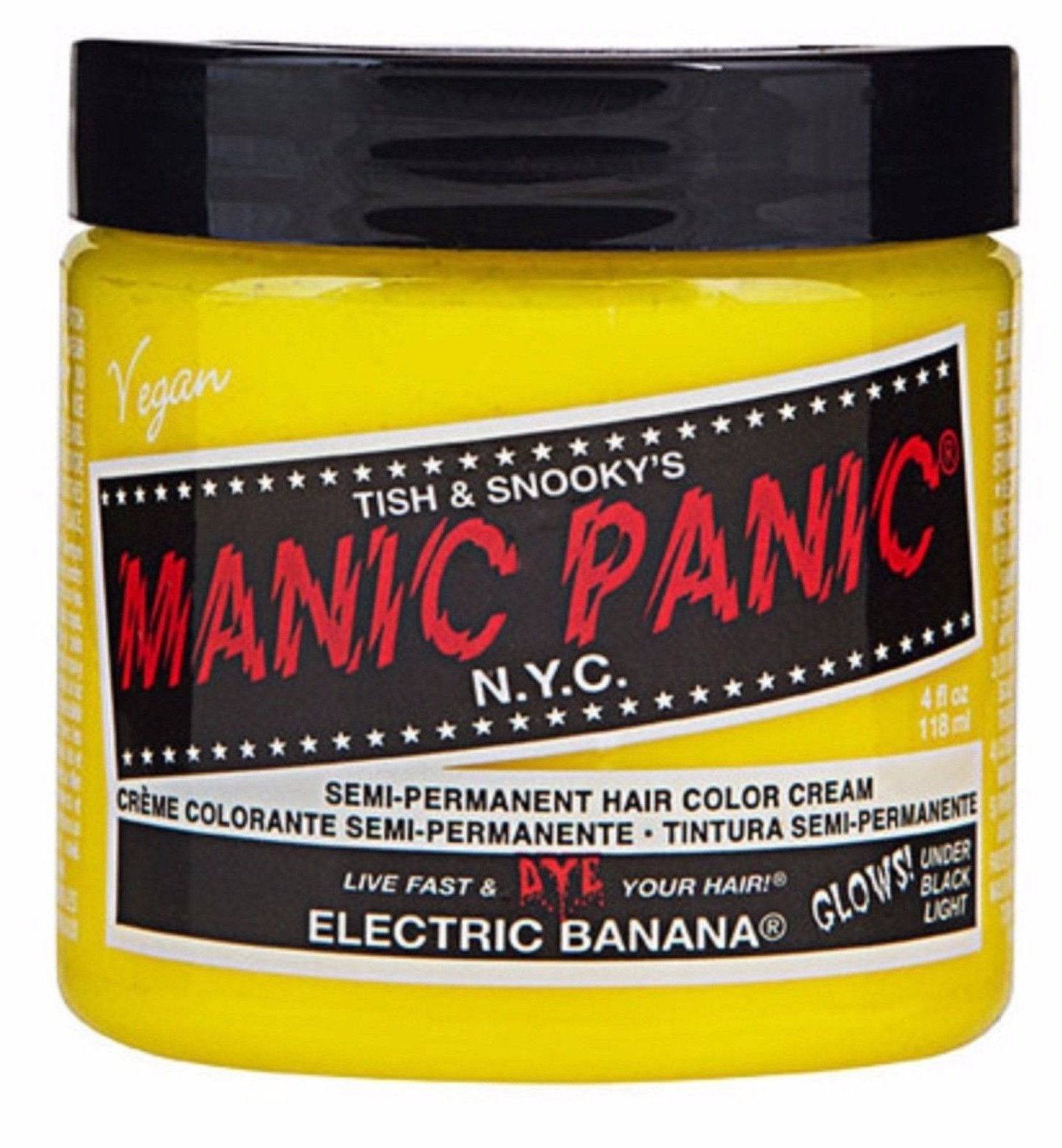 MANIC PANIC -- Electric Banana -- HAIR DYE  118 ML - Australian Salon Discounters