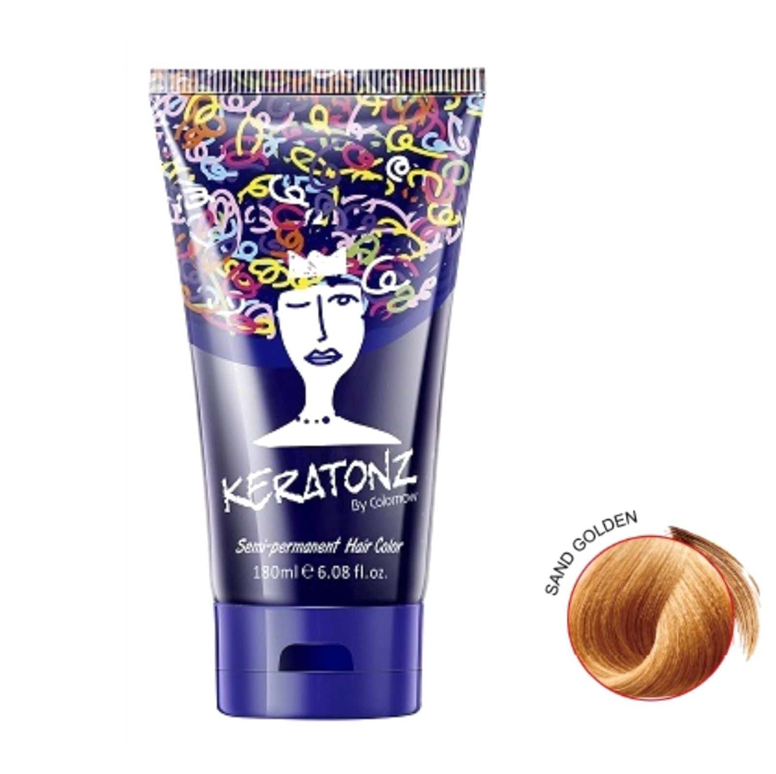 Keratonz Semi Permanent Color by Colornow 180 ml Sand Golden - On Line Hair Depot