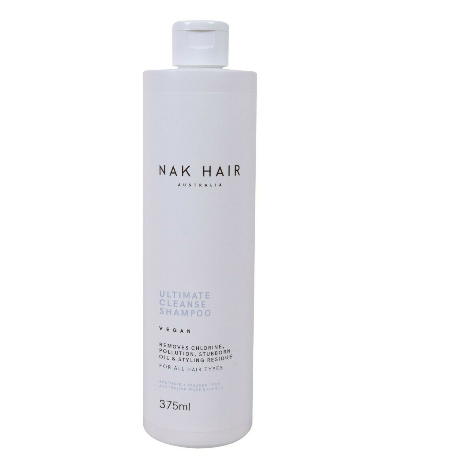 Nak Ultimate Cleanse Shampoo 375ml removes Chlorine pollution stubborn Oil - On Line Hair Depot