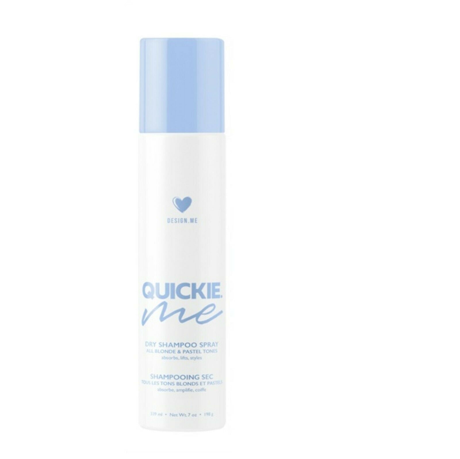 DesignME Quickie Me Dry Shampoo Spray Blonde Pastel Tones 339 ml - Australian Salon Discounters