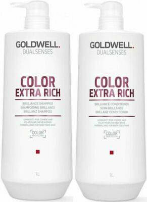 Goldwell Color Extra Rich Brilliance Shampoo & Conditioner Duo 1lts - On Line Hair Depot