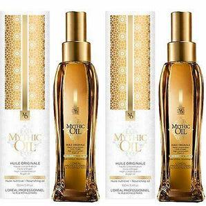 L'Oreal Mythic Oil Nourishing Hule Originale For All Hair Types 100ml x 2 - On Line Hair Depot