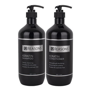 12Reasons Keratin Shampoo and Conditioner Duo 800ml of each 12Reasons - On Line Hair Depot