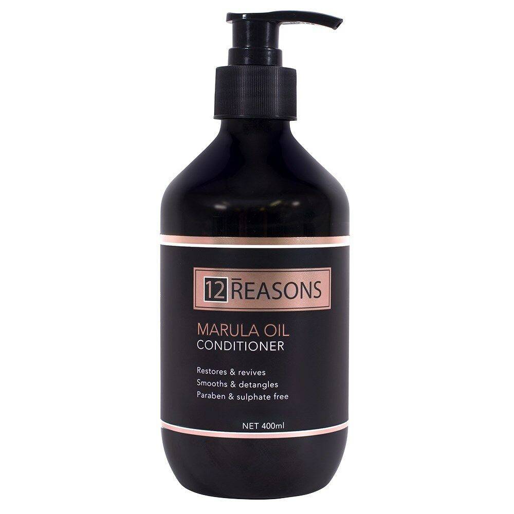 12Reasons Marula Oil Shampoo and Conditioner Duo (400ml of each) - On Line Hair Depot