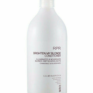 RPR Brighten My Blonde Shampoo & Conditioner 1lt duo for Blonde & Gray Hair - On Line Hair Depot