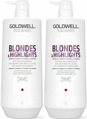 Goldwell Blondes & Highlights Anti Yellow Brassiness Shampoo & Conditioner  1lt Duo - Australian Salon Discounters